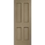 Internal Oak Victorian 4 Panel Fire Door with Raised Mouldings - 1981 x 762 x 44 mm, Unfinished