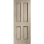 Internal Oak Victorian 4 Panel Fire Door with Raised Mouldings - 1981 x 762 x 44 mm, Unfinished