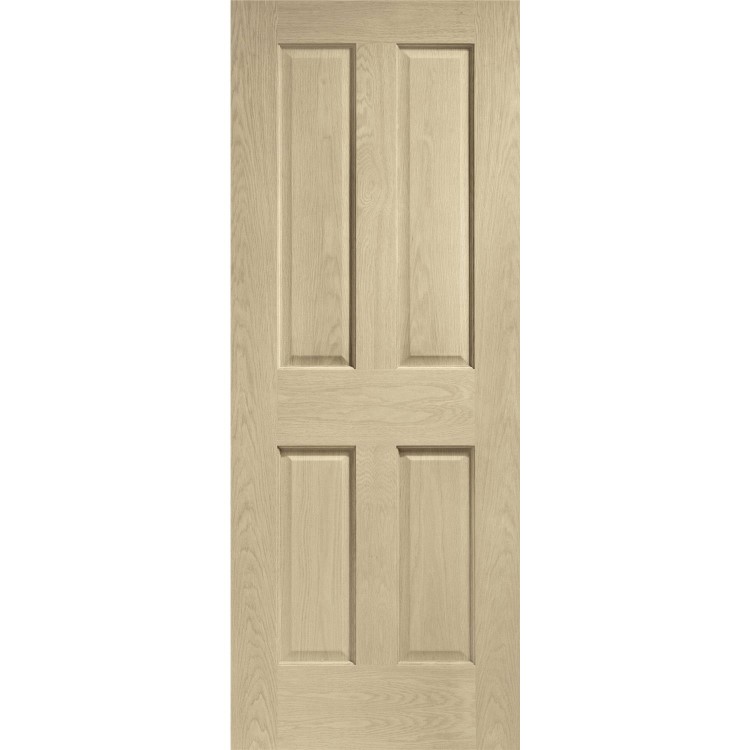 Internal Oak Victorian 4 Panel Door - Unfinished, 1981 x 762 x 35 mm