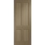Internal Oak Victorian 4-Panel Shaker FD30 Fire Door - Unfinished - 1981 x 762 x 44mm - Victoria - XL Joinery