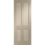 Victorian Shaker 4 Panel Internal Oak Fire Door - 1981 x 838 x 44 mm, Unfinished