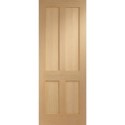 PFINTOVICSHA826 Internal Oak Victorian Shaker 4-Panel Door - Pre-Finished - 2040 x 826 x 40mm - Victoria - XL Joinery