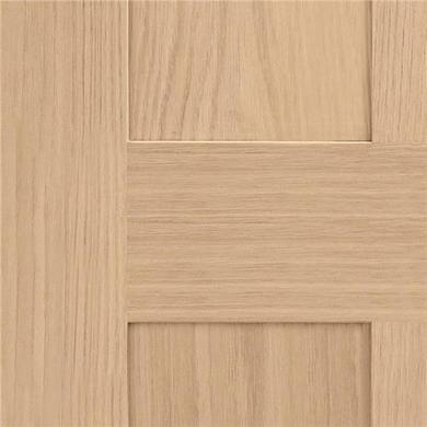 Internal Oak Victorian 4-Panel Shaker FD30 Fire Door - Unfinished - 2040 x 726 x 44mm - Victoria - XL Joinery