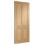 Internal Oak Victorian 4-Panel Shaker Door - Unfinished - 2040 x 926 x 40mm - Victoria - XL Joinery