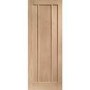 Internal Oak 3-Panel FD30 Fire Door - Unfinished - 2040 x 626 x 44mm - Worcester - XL Joinery