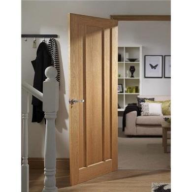 Internal Oak 3-Panel Door - Unfinished - 2040 x 726 x 40mm - Worcester - XL Joinery