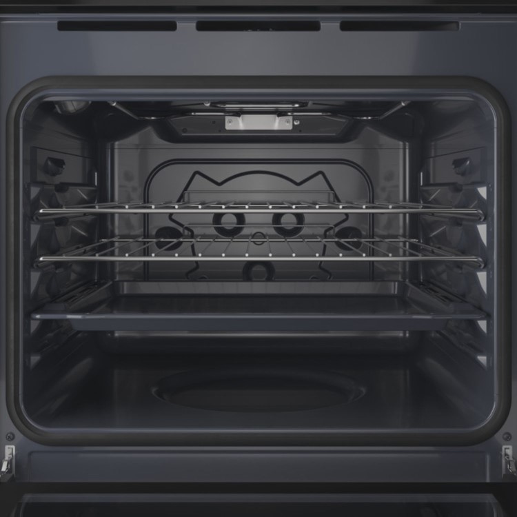Refurbished Indesit Click&Clean Electric Single Oven - Black