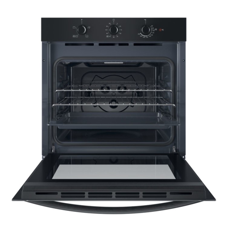 Indesit IO232HBUK Electric Conventional Single Oven - Black