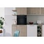 Refurbished Indesit Click&Clean Electric Single Oven - Black