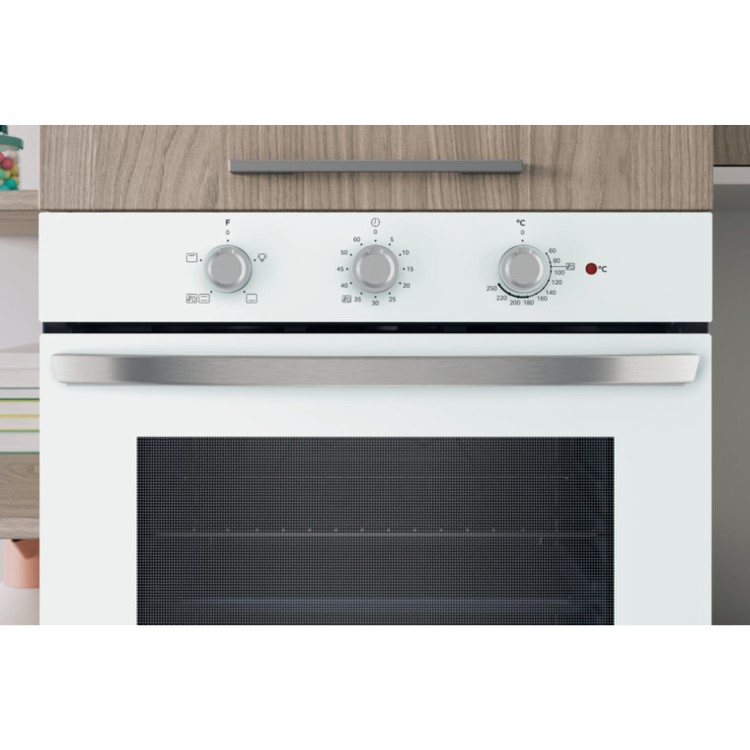 Refurbished Indesit Click&Clean Electric Single Oven - White