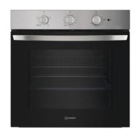 Refurbished Indesit Click&Clean Electric Single Oven - Stainless Steel