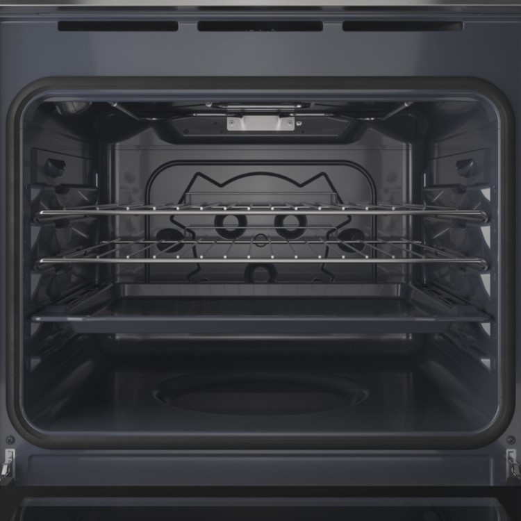 Refurbished Indesit Click&Clean Electric Single Oven - Stainless Steel