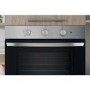 Refurbished Indesit Click&Clean Electric Single Oven - Stainless Steel