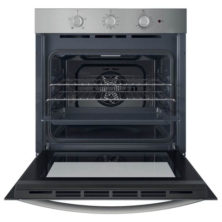 Indesit IO233XUK Click&Clean Electric Single Oven - Stainless Steel  