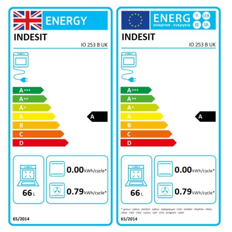 Indesit IO253BUK Turn&Go Electric Fan Single Oven - Black  