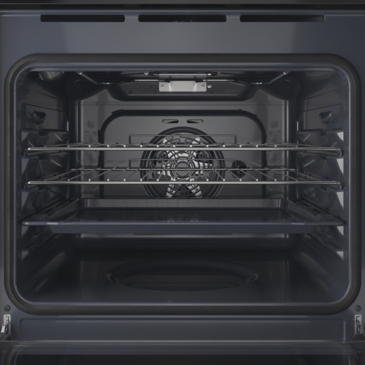 Refurbished Indesit Turn&Go IO 253 B UK Electric Single Fan Oven - Black
