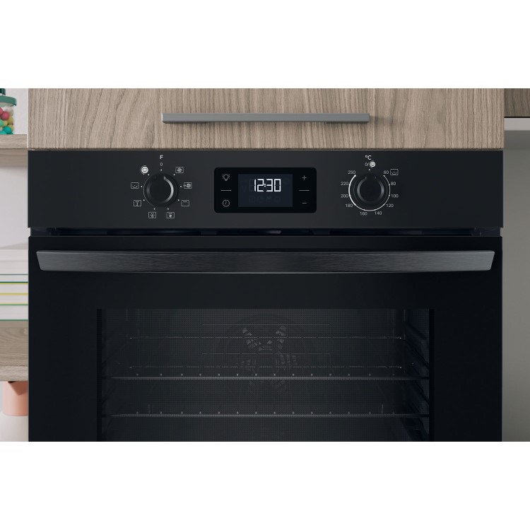 Indesit IO253BUK Turn&Go Electric Fan Single Oven - Black  
