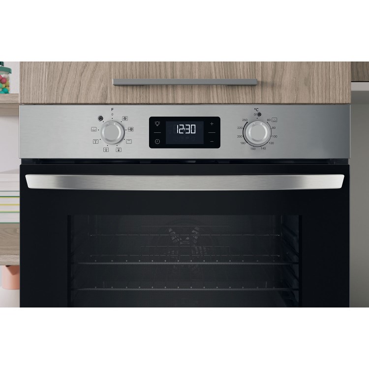 Indesit IO253XUK Turn&Go Electric Single Oven - Stainless Steel  