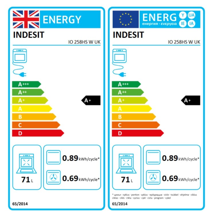 Indesit IO258HSWUK Turn&Go Steam Electric Single Oven - White