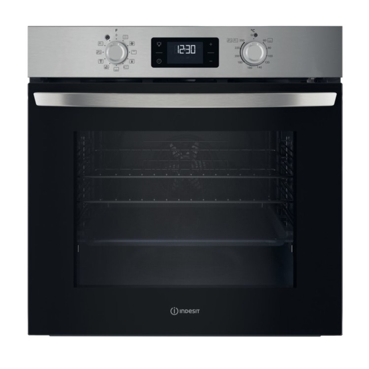 Indesit Turn&Go Electric Single Oven - Stainless Steel