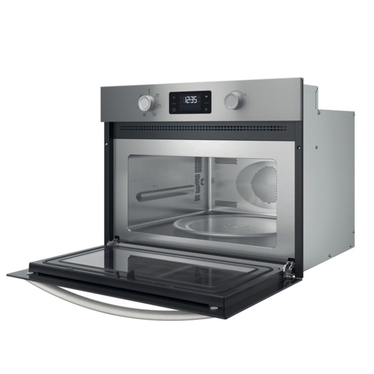 Refurbished Indesit Built-In Microwave & Grill - Stainless Steel