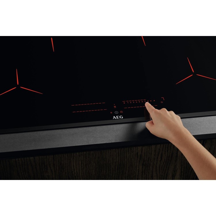 Refurbished AEG IPE64551FB 60cm 4 Zone Induction Hob with Dual Bridge Zones