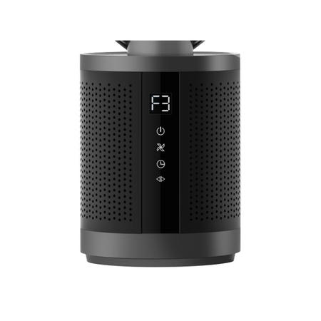 38 inch Quiet Pure Cool Bladeless HEPA Purifying Tower Fan with Remote Control Timer and Oscillation - Black