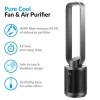 Quiet Dual HEPA Air Purifier and Pure Cool DC Fan with Remote Control for rooms up to 35 sqm - Black