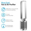 Quiet Dual HEPA Air Purifier and Pure Cool DC Fan with Remote Control for rooms up to 35 sqm - Silver