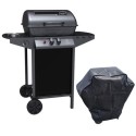 IQBBQ2BPORT Boss Grill Louisiana - 2 Burner Gas BBQ Grill with Side Burner - Black