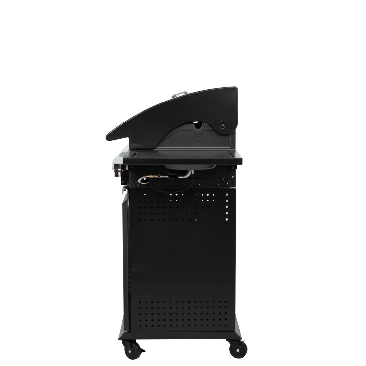 Refurbished Boss Grill Alabama Elite - 3 Burner Gas BBQ Grill with Side Burner - Black