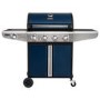 Boss Grill Kentucky Premium - 4 Burner Gas BBQ Grill with Side Burner - Blue