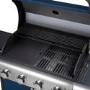 Boss Grill Kentucky Premium - 4 Burner Gas BBQ Grill with Side Burner - Blue