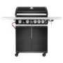 Boss Grill Alabama Elite - 4 Burner Gas BBQ Grill with Side Burner - Black