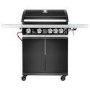 Boss Grill Alabama Elite - 4 Burner Gas BBQ Grill with Side Burner - Black