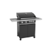 Boss Grill Alabama Elite - 4 Burner Gas BBQ Grill with Side Burner - Black