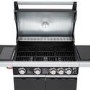 Boss Grill Alabama Elite - 4 Burner Gas BBQ Grill with Side Burner - Black
