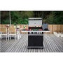 Refurbished Boss Grill Alabama Elite - 4 Burner Gas BBQ Grill with Side Burner - Black
