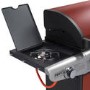 Boss Grill Kentucky Premium - 4 Burner Gas BBQ Grill with Side Burner - Red