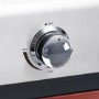 Boss Grill Kentucky Premium - 4 Burner Gas BBQ Grill with Side Burner - Red