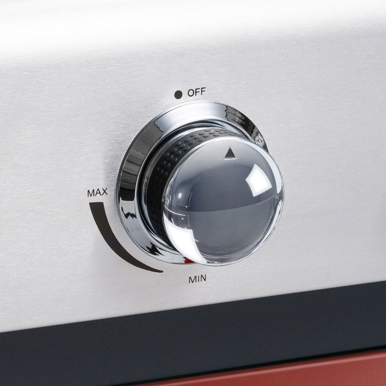 Boss Grill Kentucky Premium - 4 Burner Gas BBQ Grill with Side Burner - Red