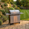 IQBBQ6BSS Boss Grill Alabama Elite - 6 Burner Gas BBQ with Side Burner - Stainless Steel