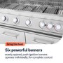 Boss Grill Premium Modular 6 Burner Built-In BBQ with Fridge - Stainless Steel 