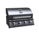 A2/IQBBQINT4BBLACK Refurbished Boss Grill Texas Lone Star 4 Burner Built In Gas BBQ Grill - Black