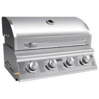 Refurbished Boss Grill Texas Lone Star 4 Burner Built In Gas BBQ Grill - Stainless Steel