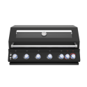 IQBBQINT6BL Boss Grill 6 Burner Built-In Gas BBQ - Black 