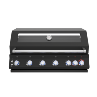 Refurbished Boss Grill 6 Burner Built-In Gas BBQ - Black