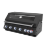 Boss Grill 6 Burner Built-In Gas BBQ - Black 
