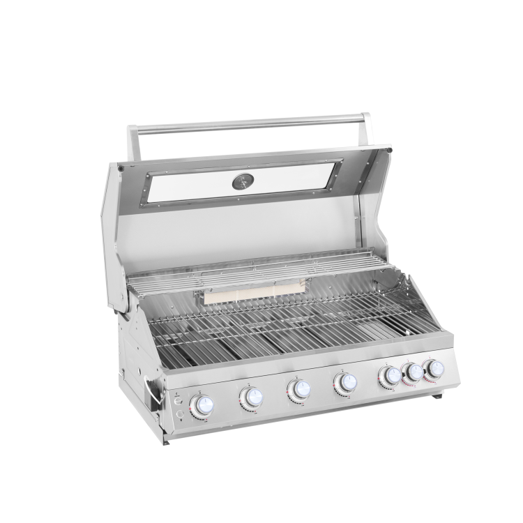 Boss Grill 6 Burner Built-In Gas BBQ - Stainless Steel 