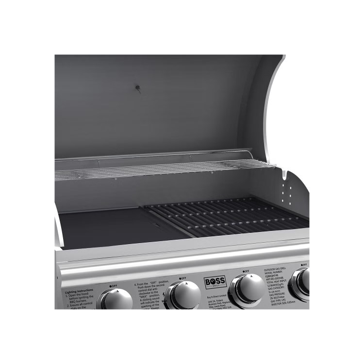 Boss Grill Texas All Star Outdoor Kitchen Modular - 4 Burner Gas BBQ Grill - Stainless Steel